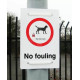No Fouling (Your Text Here) Sign