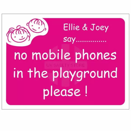 No Mobile Phones In The Playground School Sign - Composite Board