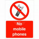 No Mobile Phones Sign - Large