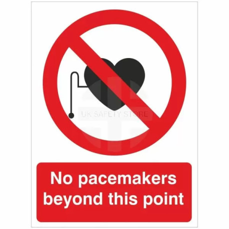 No Pacemakers Beyond This Point Sign