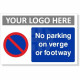 No Parking On Verge Or Footway Sign