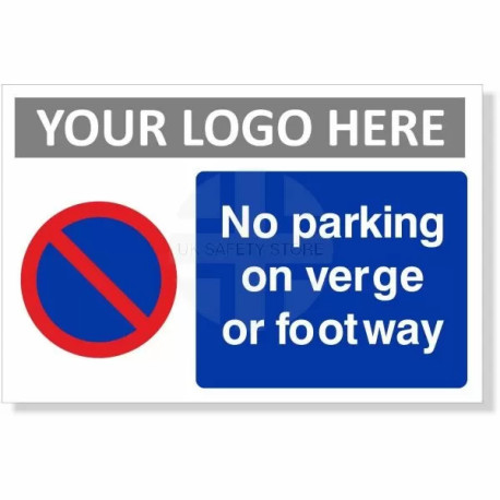 No Parking On Verge Or Footway Sign