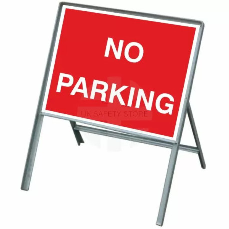 No Parking Temporary Traffic Sign