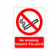 No Smoking Beyond This Point Sign