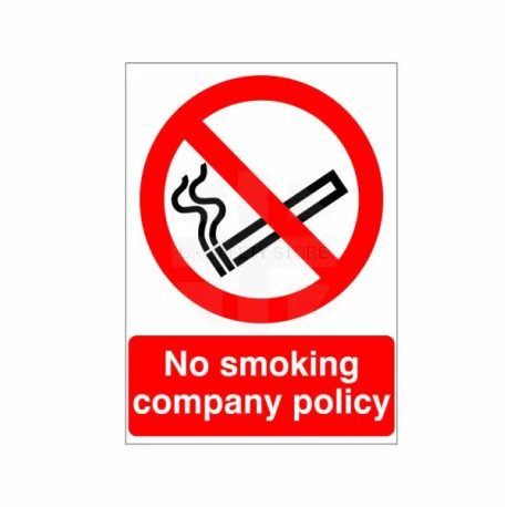 No Smoking Company Policy Sign