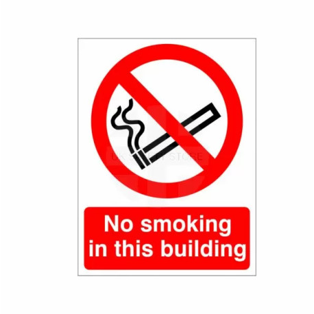 No Smoking In This Building Sign
