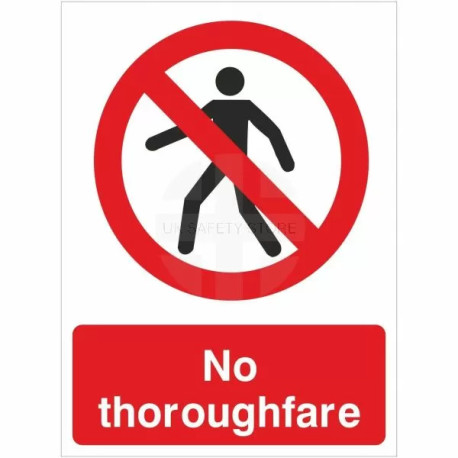 No Thoroughfare Sign