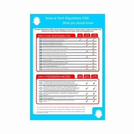 Noise At Work Regulations 2005 Poster
