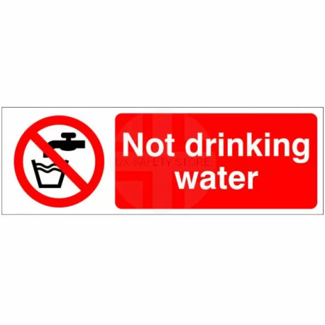 Not Drinking Water Sign