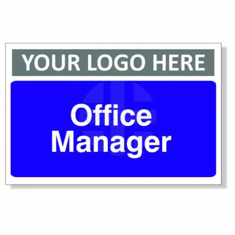 Office Manager Custom Logo Door Sign