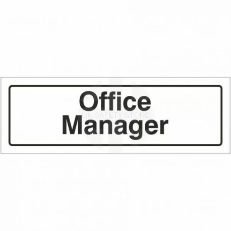 Office Manager Door Sign