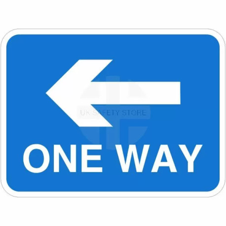 One Way Left Road Traffic Sign