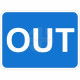Out Traffic Sign