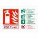P50 Foam Fire Identification Sign