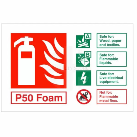 P50 Foam Fire Identification Sign