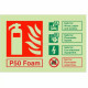 P50 Foam Fire Identification Sign