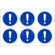Pack of 24 Caution Stickers