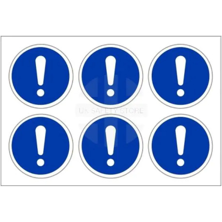 Pack of 24 Caution Stickers