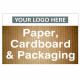 Paper Cardboard &amp; Packaging Custom Logo Recycling Sign