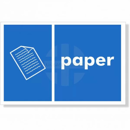 Paper Recycling Sign