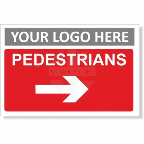 Pedestrians Arrow Right Sign
