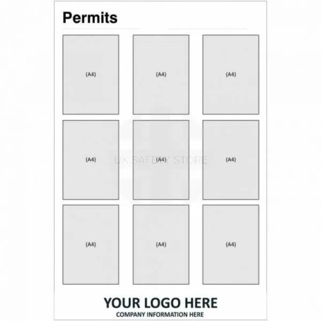 Permits Notice Board (Portrait)