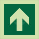 Photoluminescent &#039;Arrow Up&#039; Self Adhesive Symbol Sign