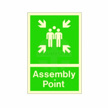 Photoluminescent Assembly Point Sign