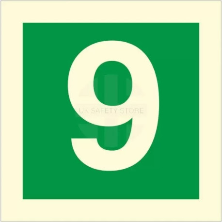 Photoluminescent Fire Sign