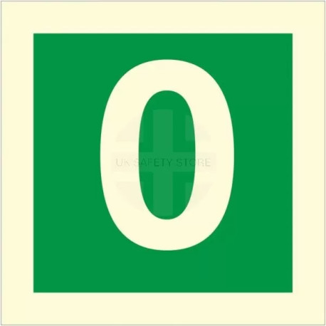 Photoluminescent Fire Sign 0