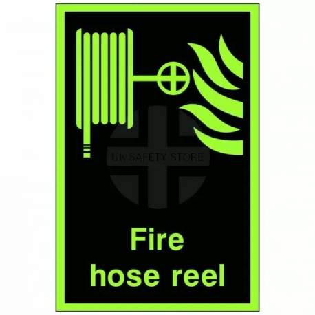 Photoluminescent Hose Reel Sign