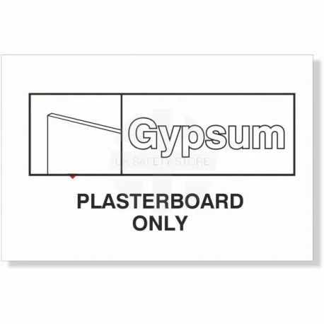 Plasterboard Only Waste Sign