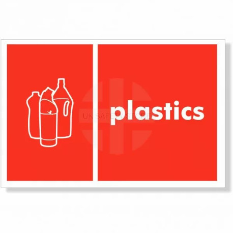 Plastics Recycling Sign