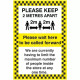 Please Keep 2 Metres Apart Social Distancing Sign