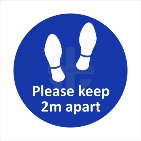 Please Keep 2m Apart Sticker - Pack of 10