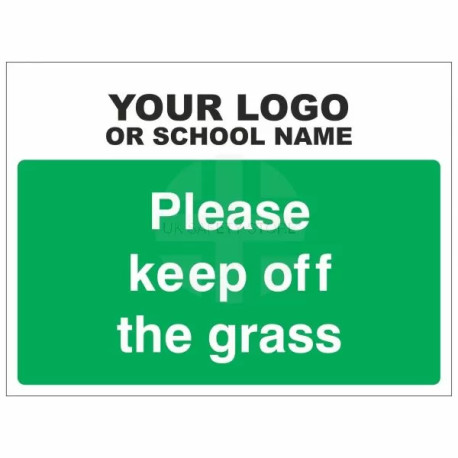 Please Keep Off The Grass School Sign - Composite Board