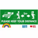 Please Keep Your Distance Heavy Duty PVC Banner