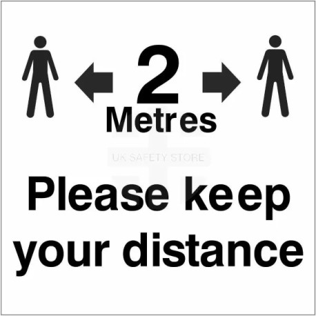 Please Keep Your Distance Helmet Sticker