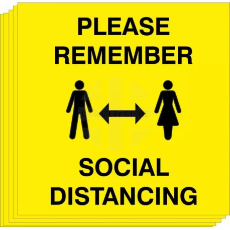 Please Remember Social Distancing (Multipack)