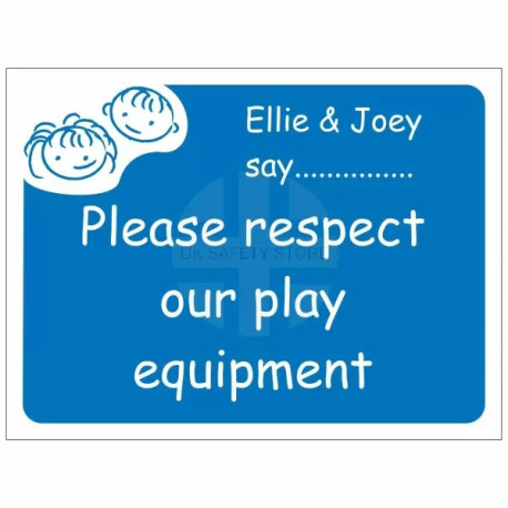 Please Respect Our Play Equipment School Sign - Composite Board