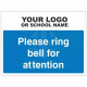 Please Ring Bell For Attention Sign - Composite Board