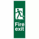 Portrait Fire Exit Running Man Left Sign