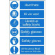PPE wall or post fit sign with or without your logo