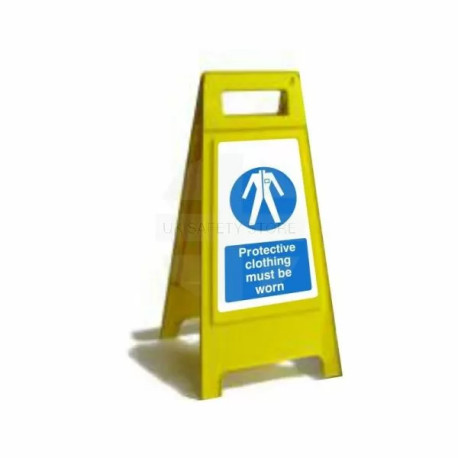 Protective Clothing Must Be Worn Custom Made A Board Freestanding Sign 600mm