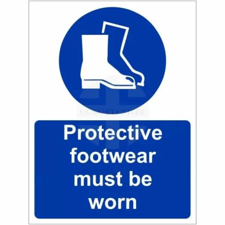 Protective Footwear Must Be Worn Sign