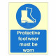 Protective Footwear Must Be Worn Sign
