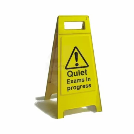 Quiet Exams In Progress Freestanding Sign - 600mm