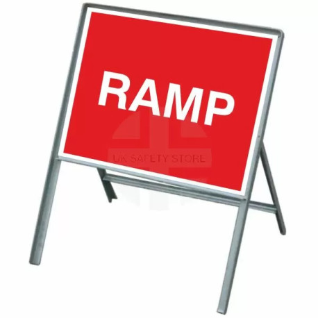 Ramp Temporary Road Sign