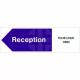 Reception Arrow Left Door Sign