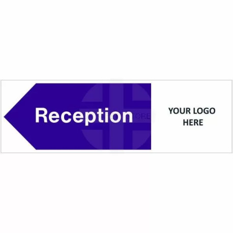 Reception Arrow Left Door Sign